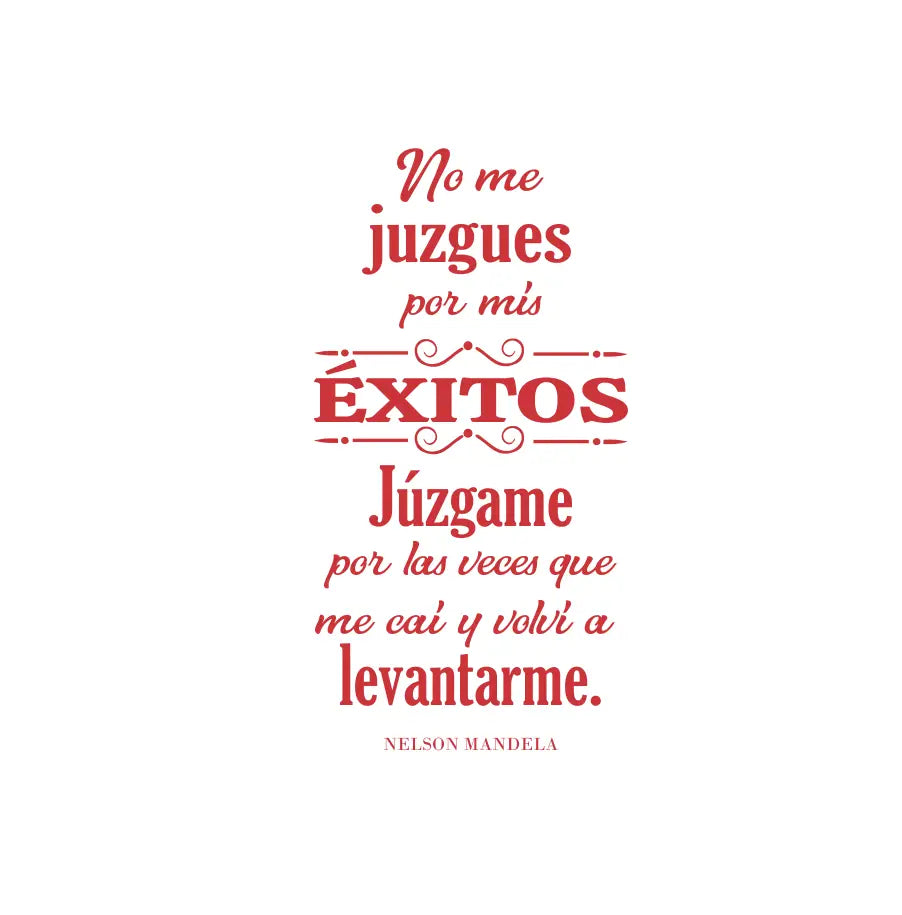 Success Quote By Nelson Mandela Wall Decal Spanish Translation - Thumbnail 2