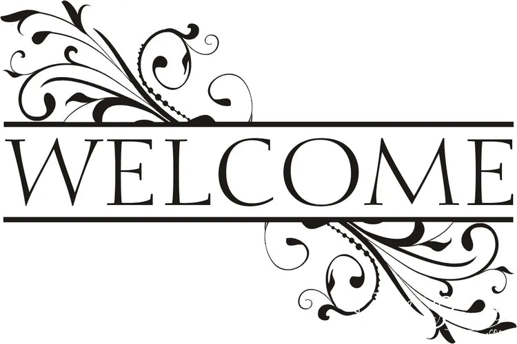Swirl Vintage Welcome