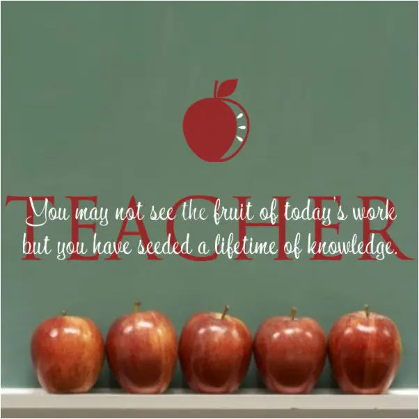 Teacher - Apple & Quote