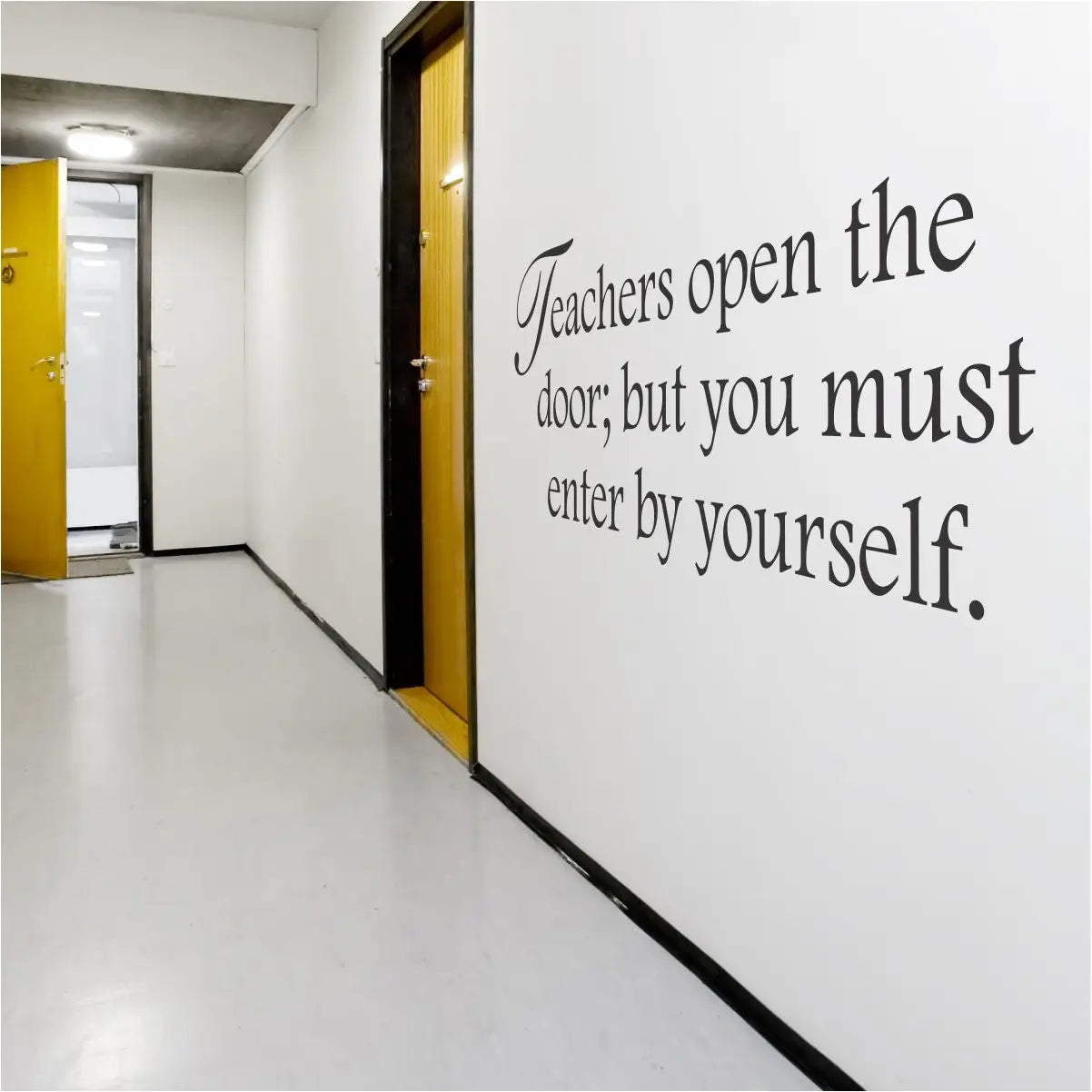 Teachers Open Doors Wall Decal - Thumbnail 2