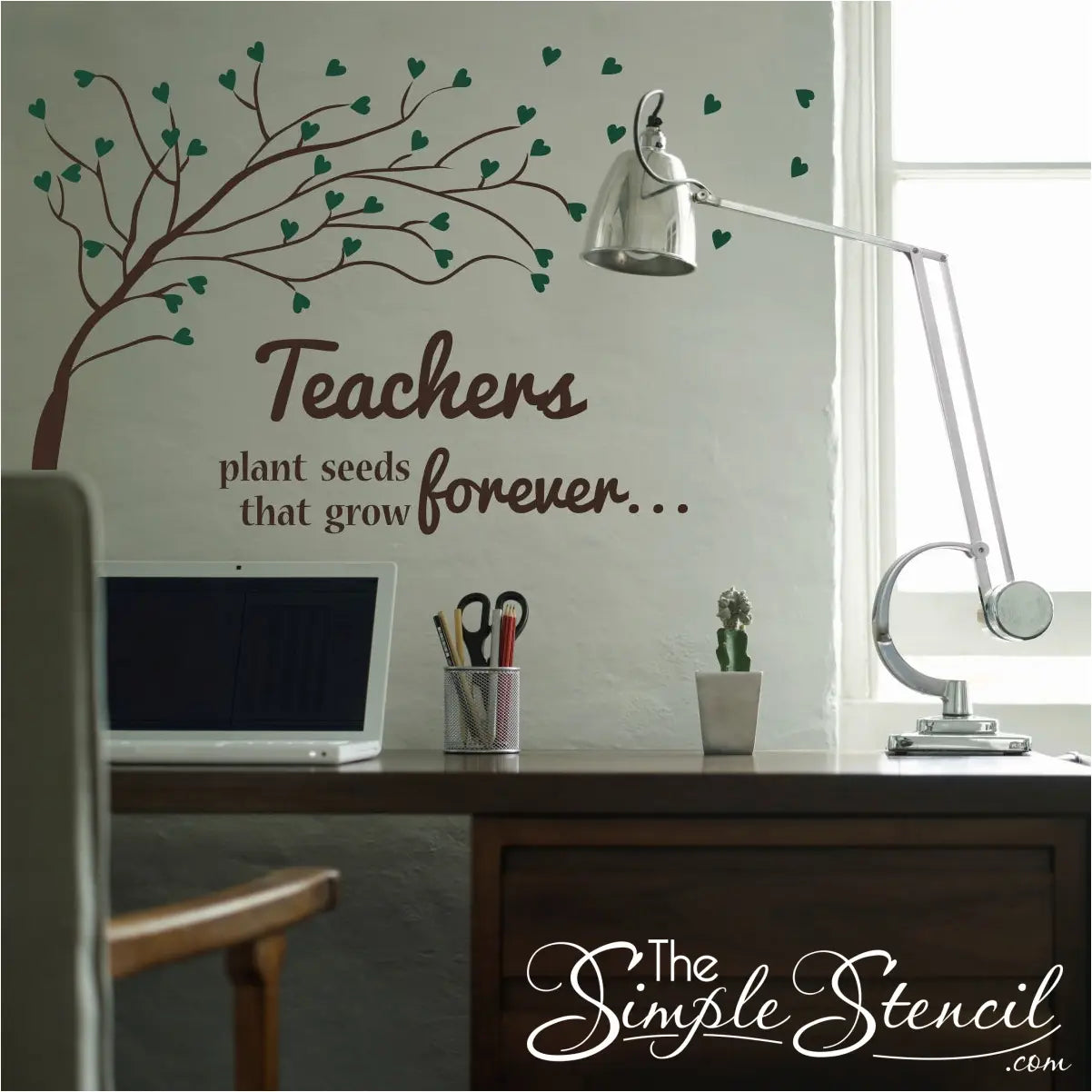 Teachers Plant Seeds That Grow Forever with Large Tree Decal - Thumbnail 2