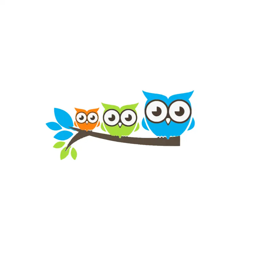 Three Owls On Branch - Oak Knoll Virtual Academy Logo