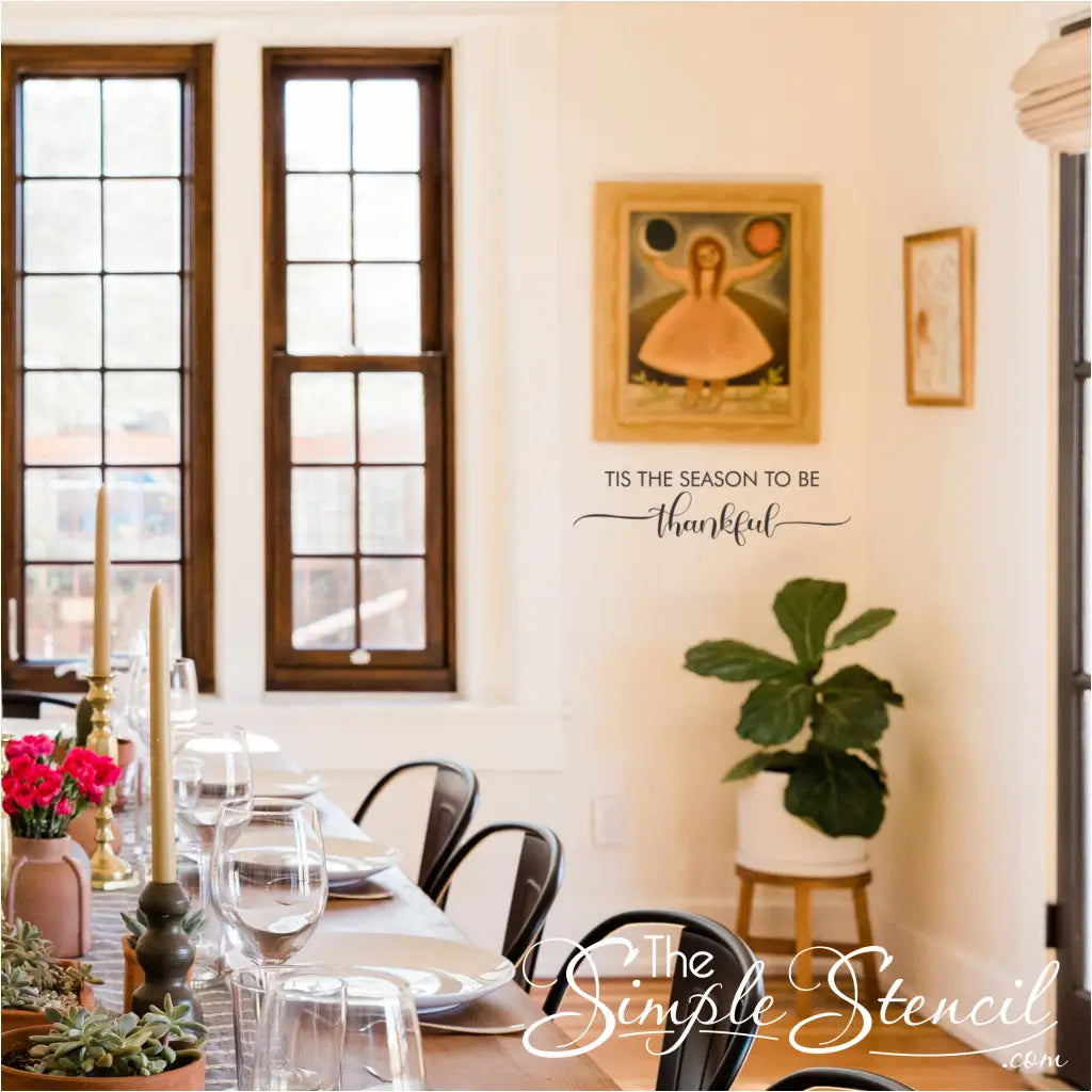 Tis the Season to be Thankful Wall Decal - Thumbnail 4