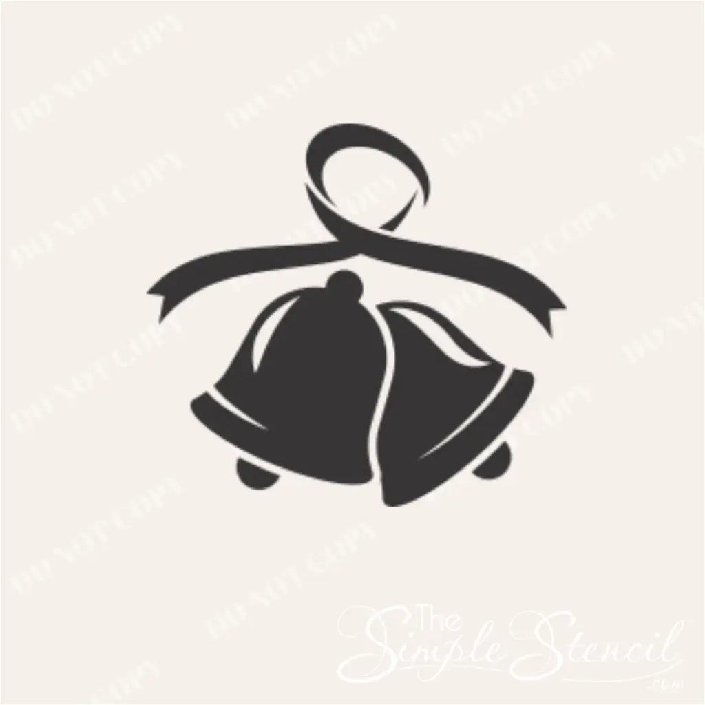 Festive bell decal for holiday and event decoration 