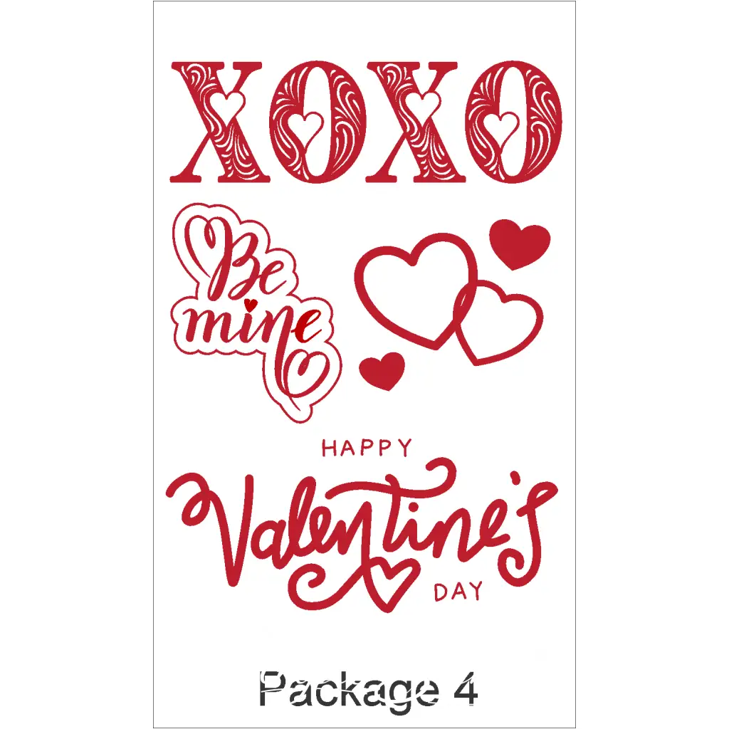 Festive Valentine's Day restaurant décor | Removable window decals | Indoor & outdoor use