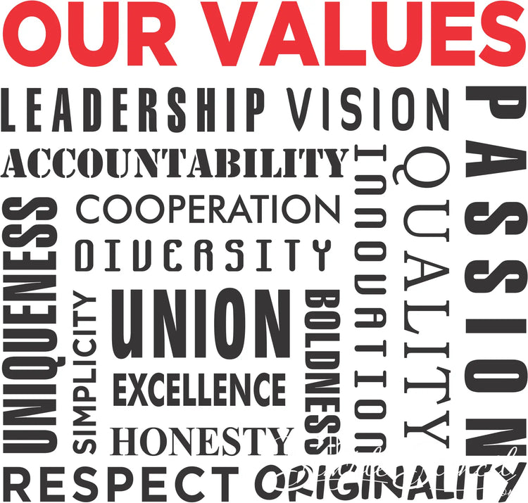 Our Values | Business Wall Office Decor
