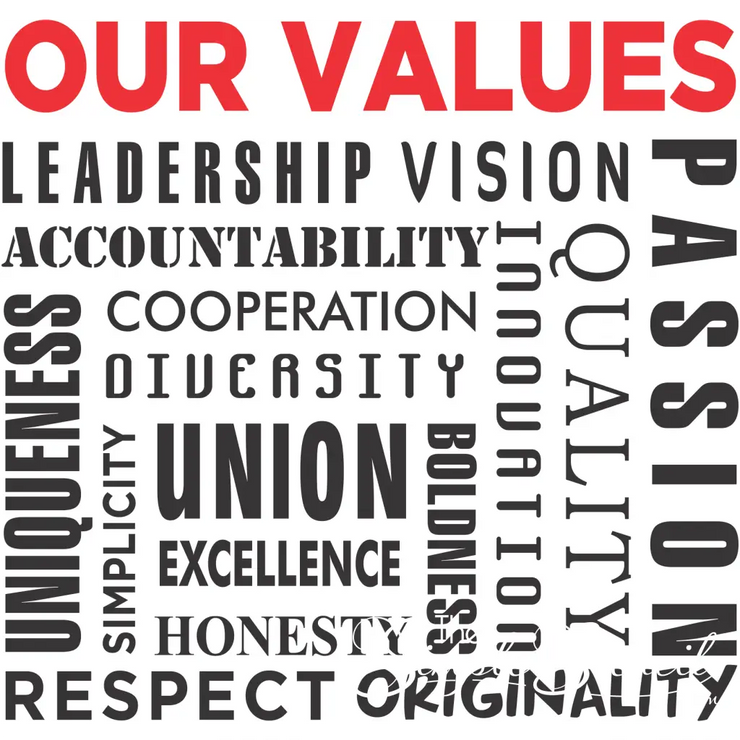 Our Values | Business Wall Office Decor