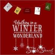 Walking In A Winter Wonderland With Snowflakes Decal
