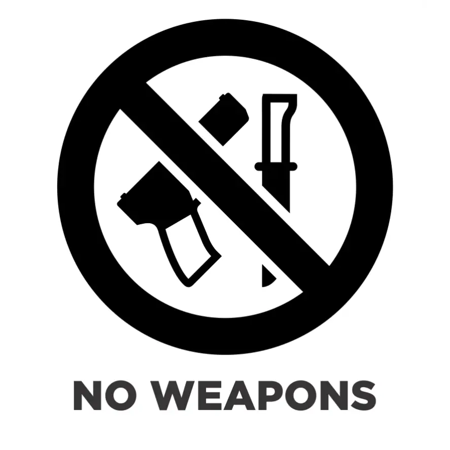 no-weapons-window-graphic-decal-wall-or-window-sign-decals-the-simple-stencil for Free Printable No Guns Allowed Sign No Weapons Window Graphic Decal | Wall or Window Sign Decals – The Simple Stencil for Free Printable No Guns Allowed Sign