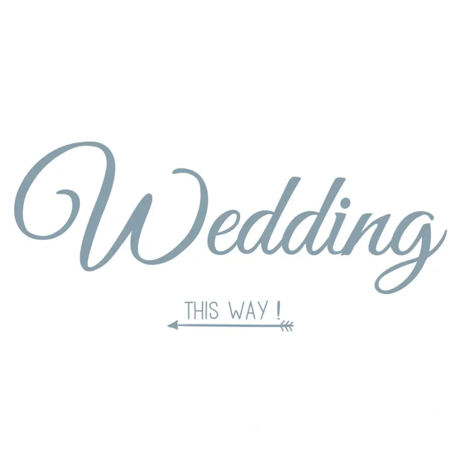 Wedding This Way with Arrow Decal - Thumbnail 2