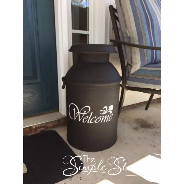 A fun way to welcome guests to your home or porch. Apply this easy to install decal to a door, window, planter, etc. to greet guests The Simple Stencil way!