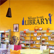 Welcome To Our Library | School Library Decal Signage