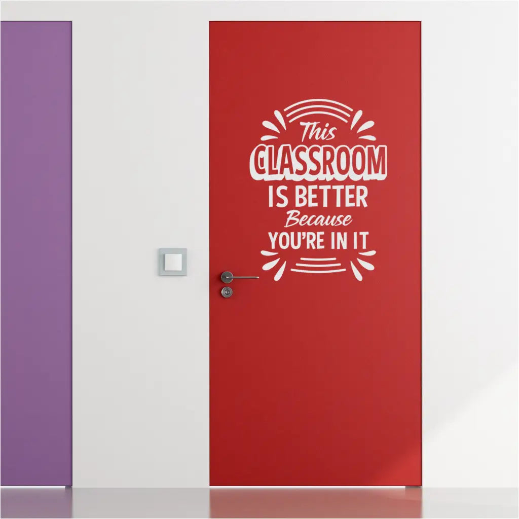 Welcome Students to a Positive and Inclusive Classroom Wall Decal