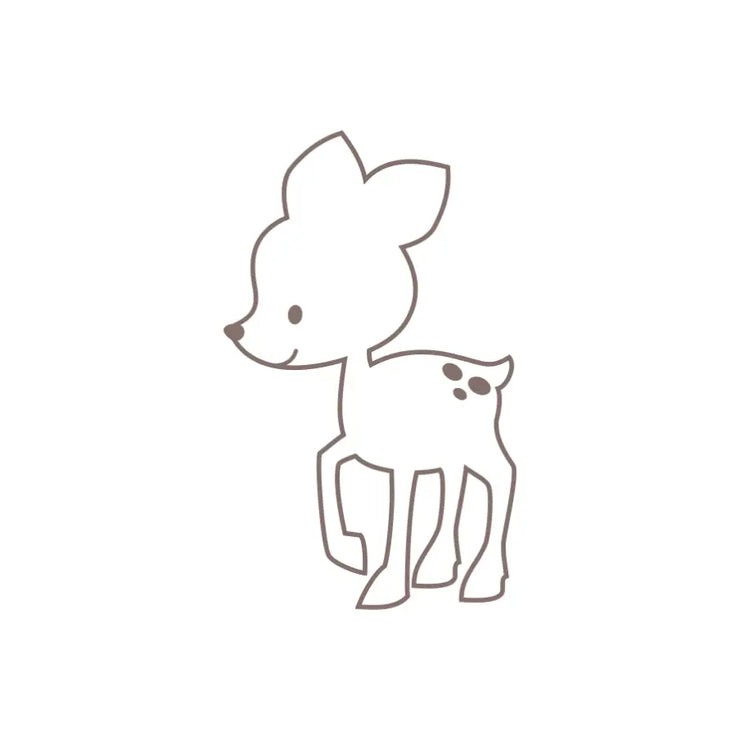 Woodland Fawn Outline