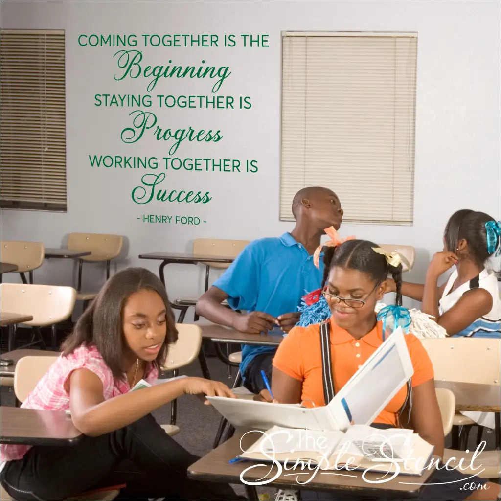 Working Together is Success - Office Wall Decal - Henry Ford - Thumbnail 4