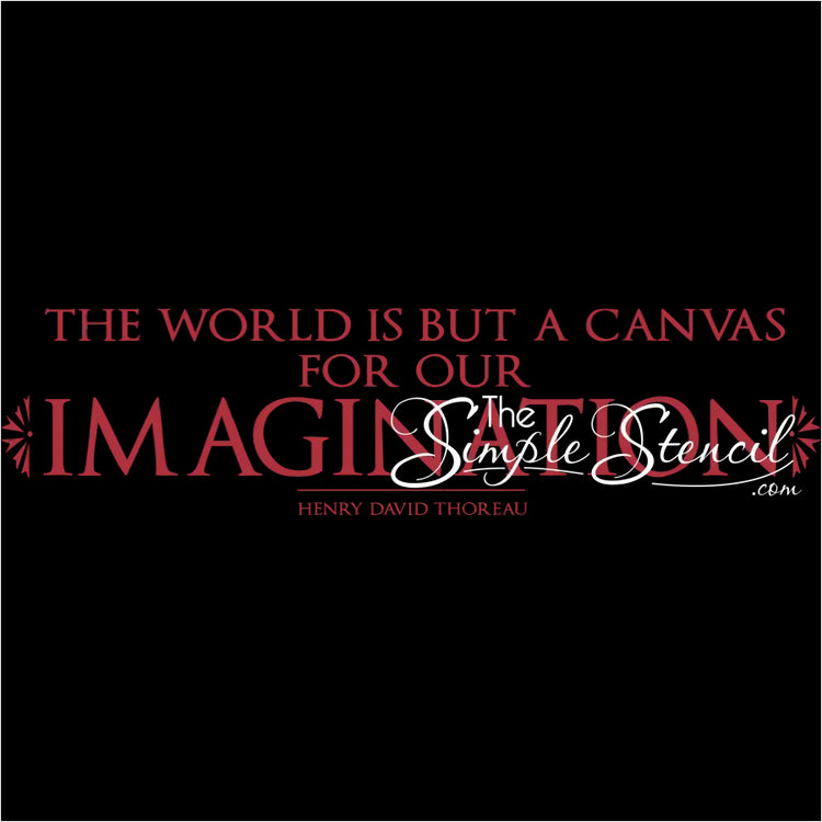 The World Is But A Canvas For Our Imagination | Hd Thoreau Art Quote Decal