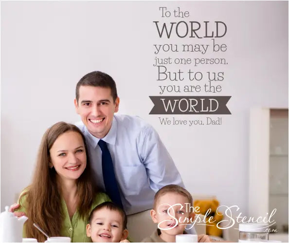 The Simple Stencil You Are The World Wall Quote - Thumbnail 5