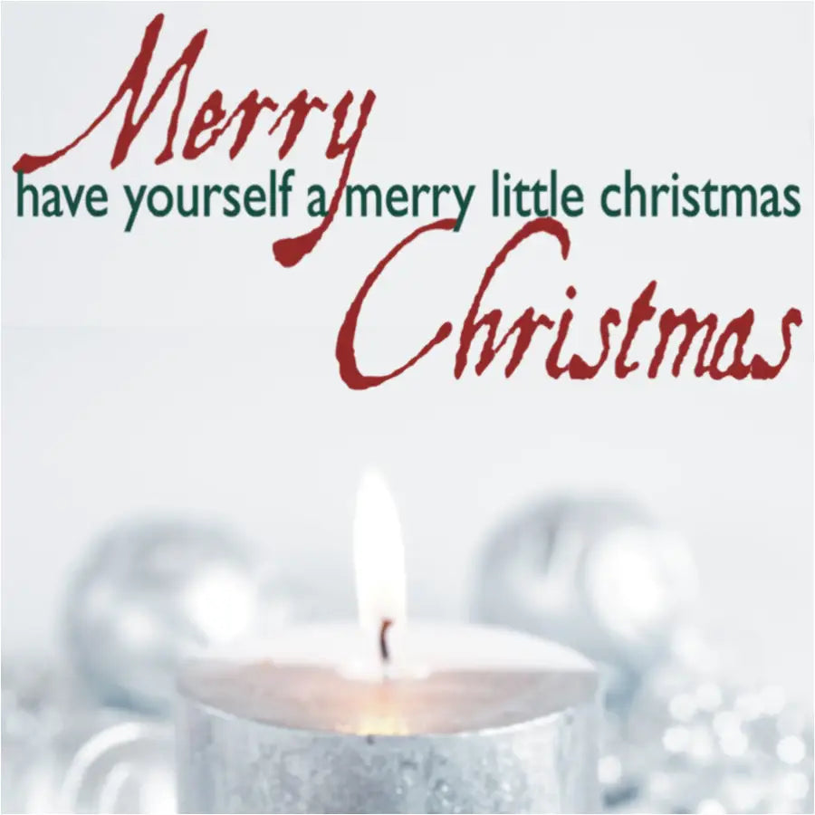 Whimsical Have Yourself a Merry Little Christmas Decal - Thumbnail 2